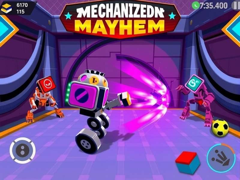 Mechanized Mayhem Masters robot customization interface